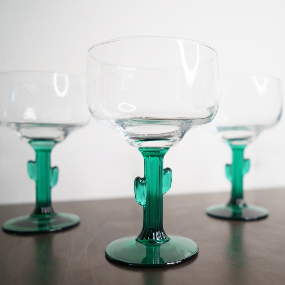 Set of 5 Libbey Fundamentals Cozumel Cactus Margarita Glasses